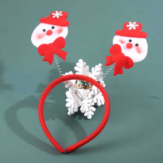 Combo of Chirtsmas snow face Headbands (Pack of 4)