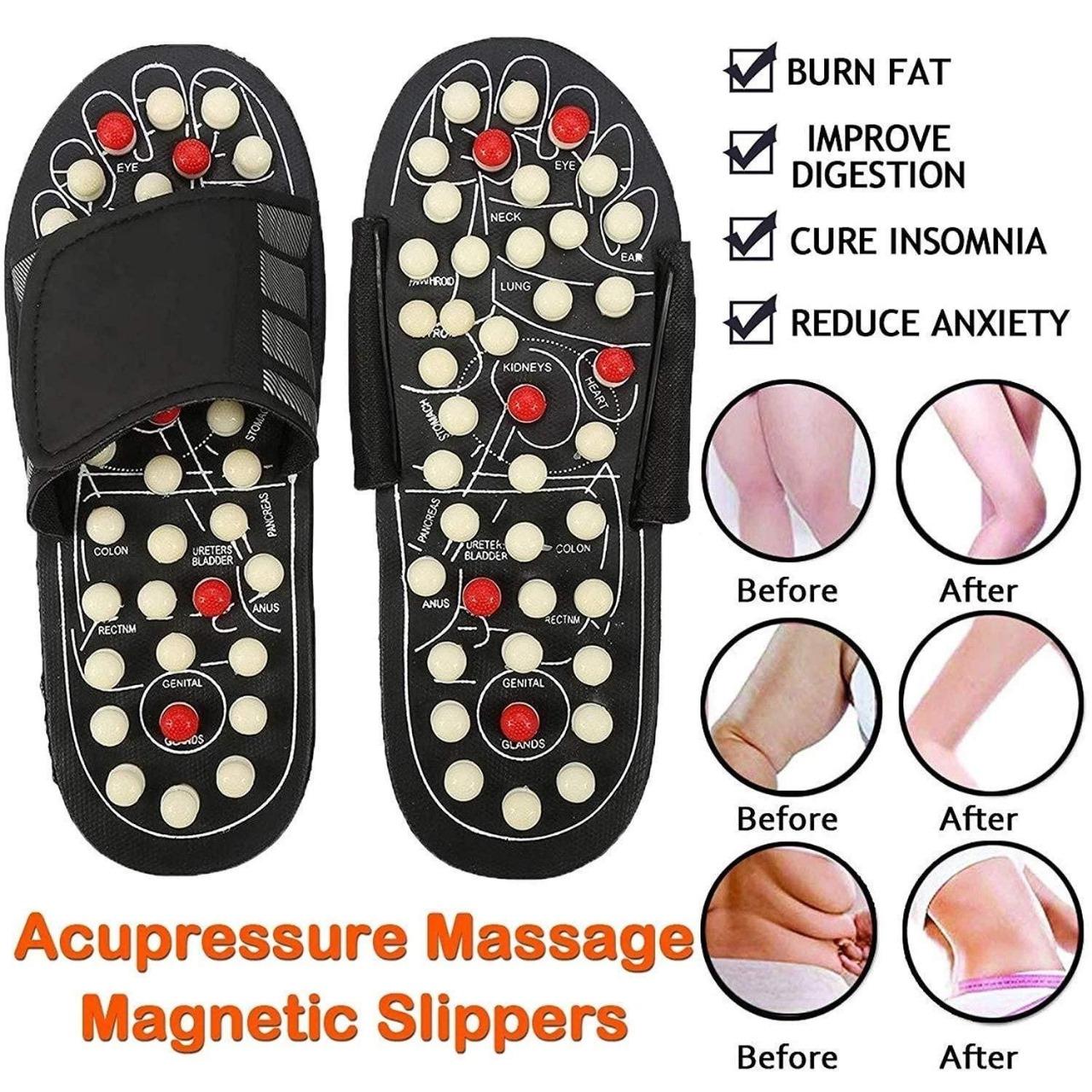 Acupressure and Magnetic Therapy Slippers for Full Body Blood Circulation For Men and Women