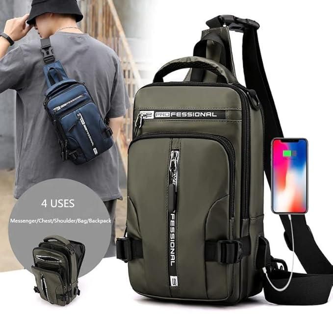 Anti Theft Waterproof Bag with USB Charging Port