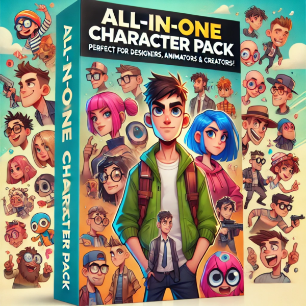 🎨 All-in-One Character Pack – The Ultimate Resource for Designers & Animators! 🚀